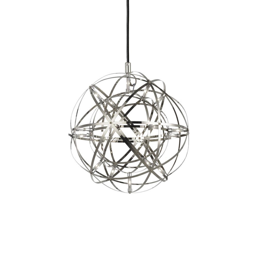 LED-HÄNGELAMPE Atom Chrom Ø 30cm - Chromfarben, Metall (30/30/30cm) - s.luce