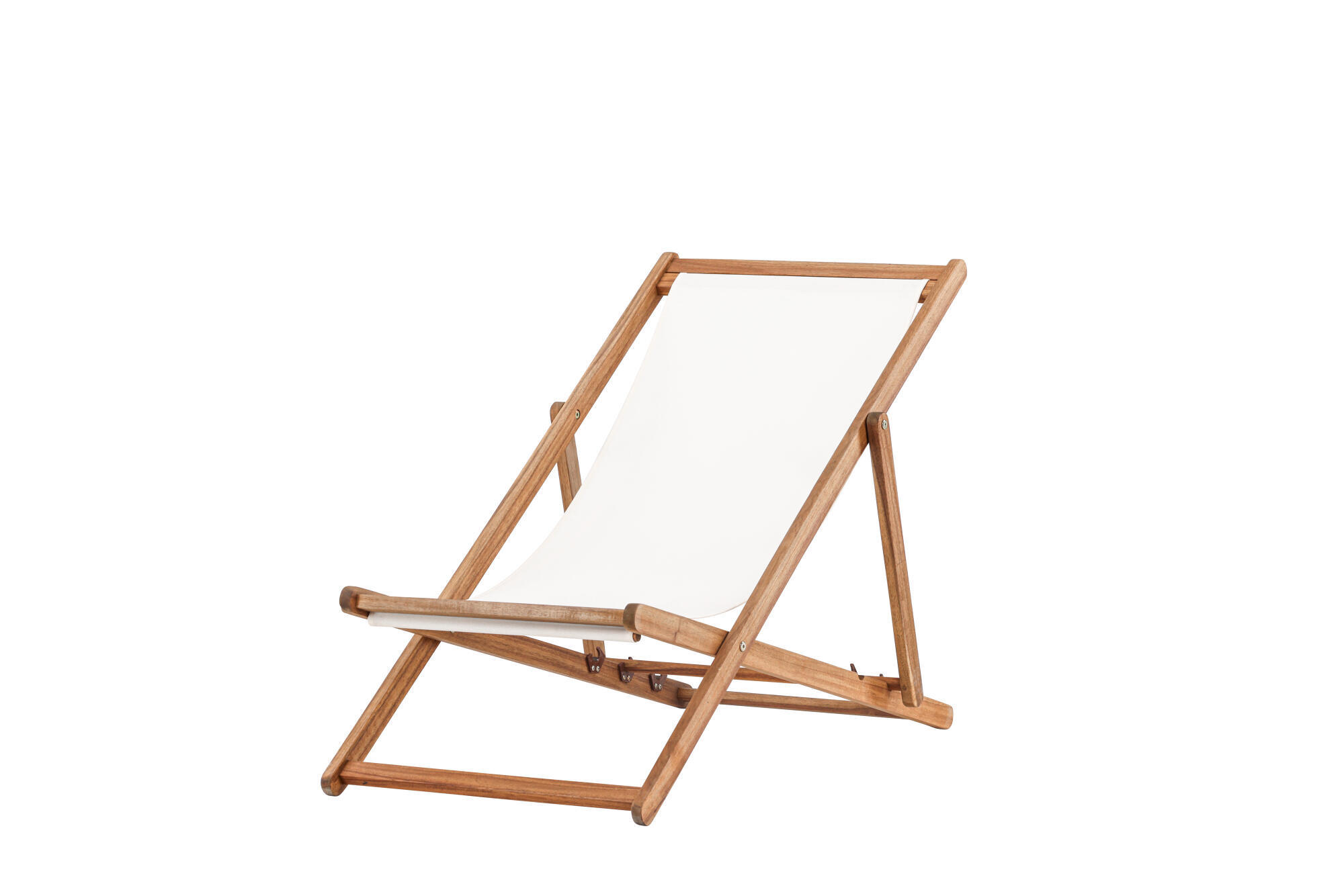SONNENLIEGE PEACHY Weiß 57x105x80 cm - Weiß, Holz (57/80/105cm) - FURNLUX