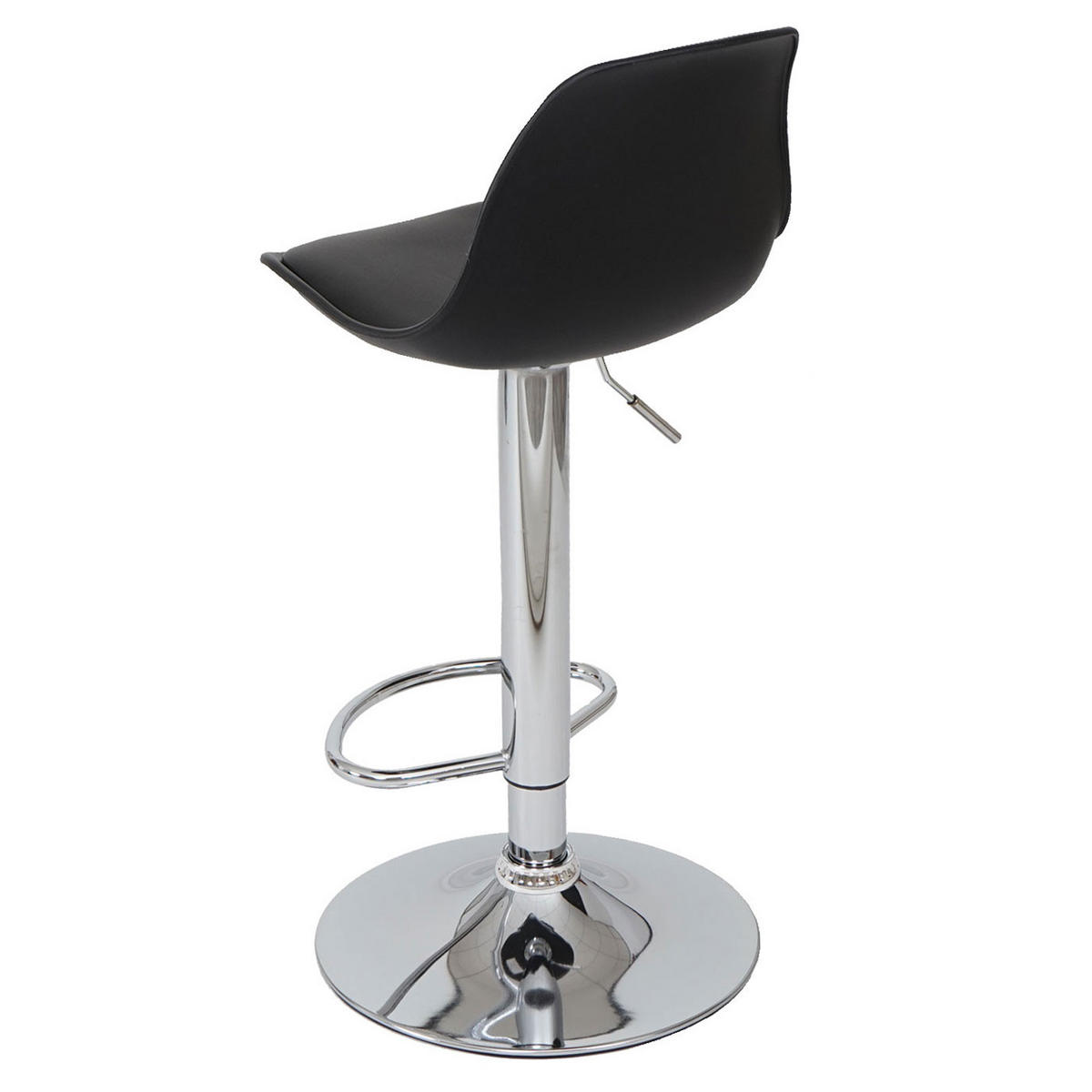 BARHOCKER 2er-Set , einfach Sitzhöhe 60-80cm Kunstleder Schwarz Tresenhocker - Schwarz, Kunststoff (39/103/43cm) - PROREGAL