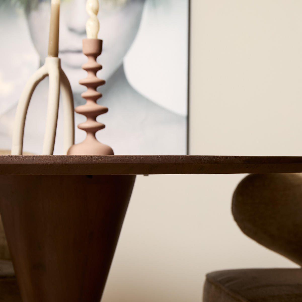 ESSTISCH Mali Walnuss | 150 cm | Rund Durchmesser 150 cm Braun - Braun, Holz (150/150/76cm) - Villa Möbel