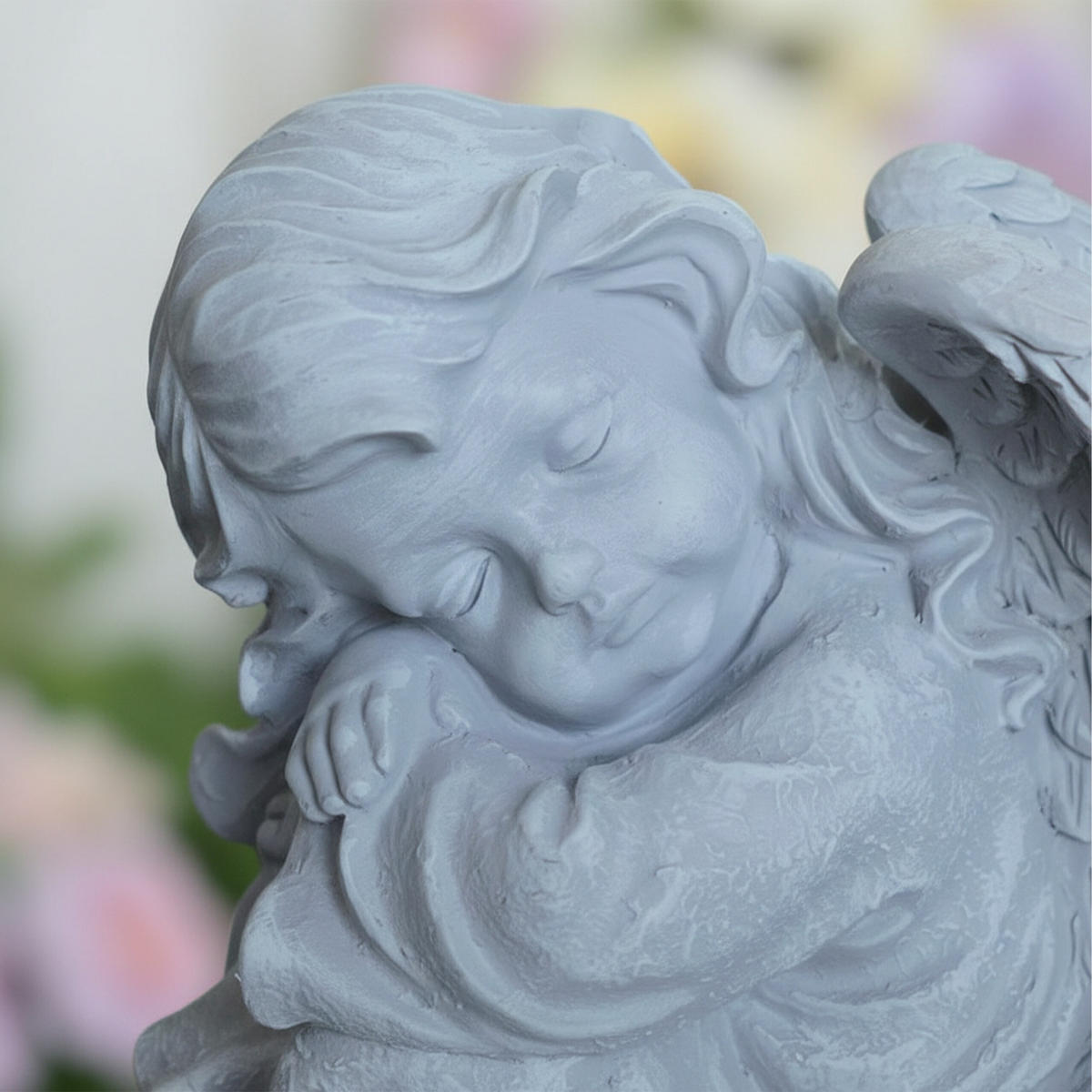 ANGEL - siva, umetna masa (24/24/15cm) - Relaxdays