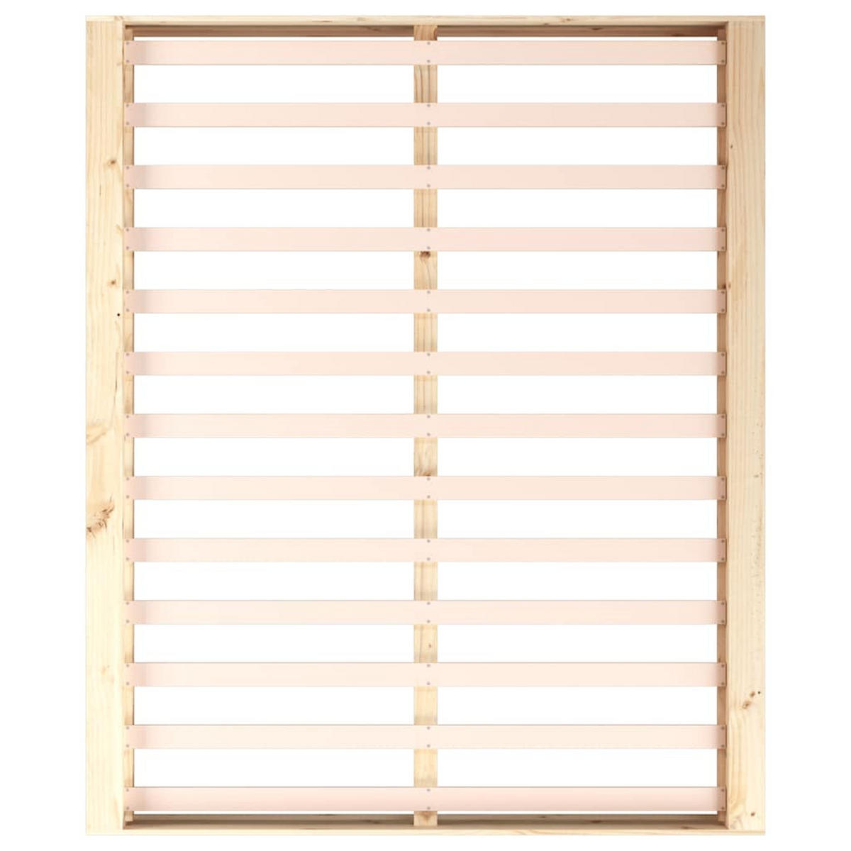 MASSIVHOLZBETT 120/200 Cm - Braun, Textil (120/200cm) - vidaXL