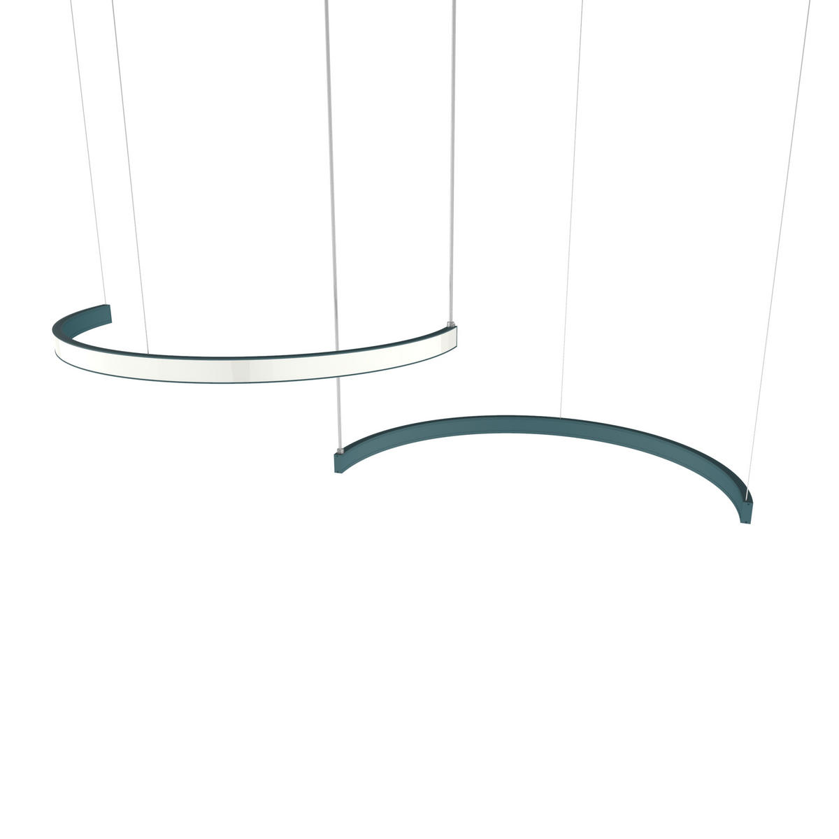 LED-HÄNGELEUCHTE - Blau, Metall (3.1/62/120cm) - Lumicom