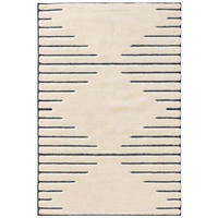 TEPPICH Elvy Cream/Grau 200x300 cm - Creme, Kunststoff (200/300cm) - benuta