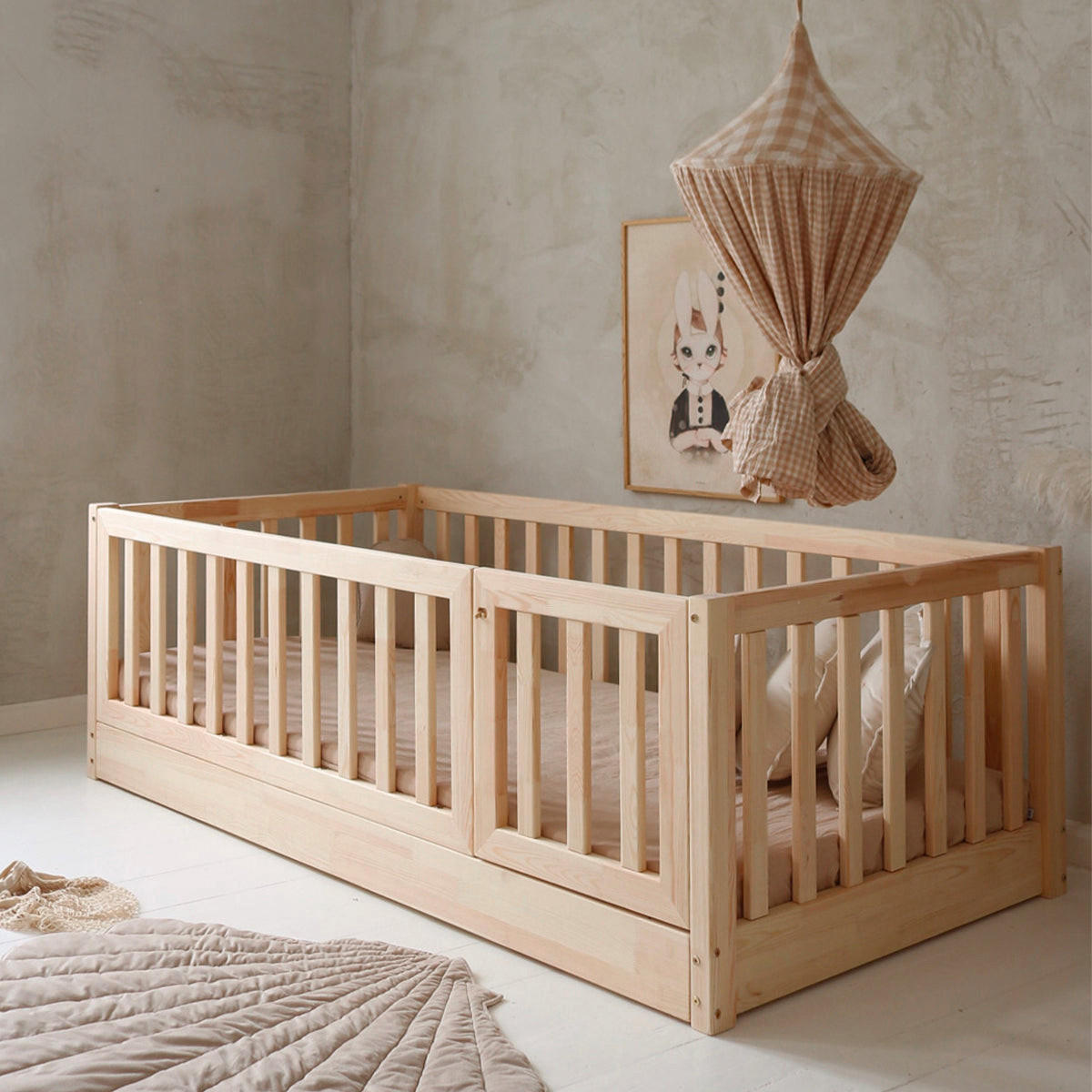 POSTEĽ 120/200 Bambino Prírodné drevo - hnedá, drevo (120/200cm) - Petits-meubles