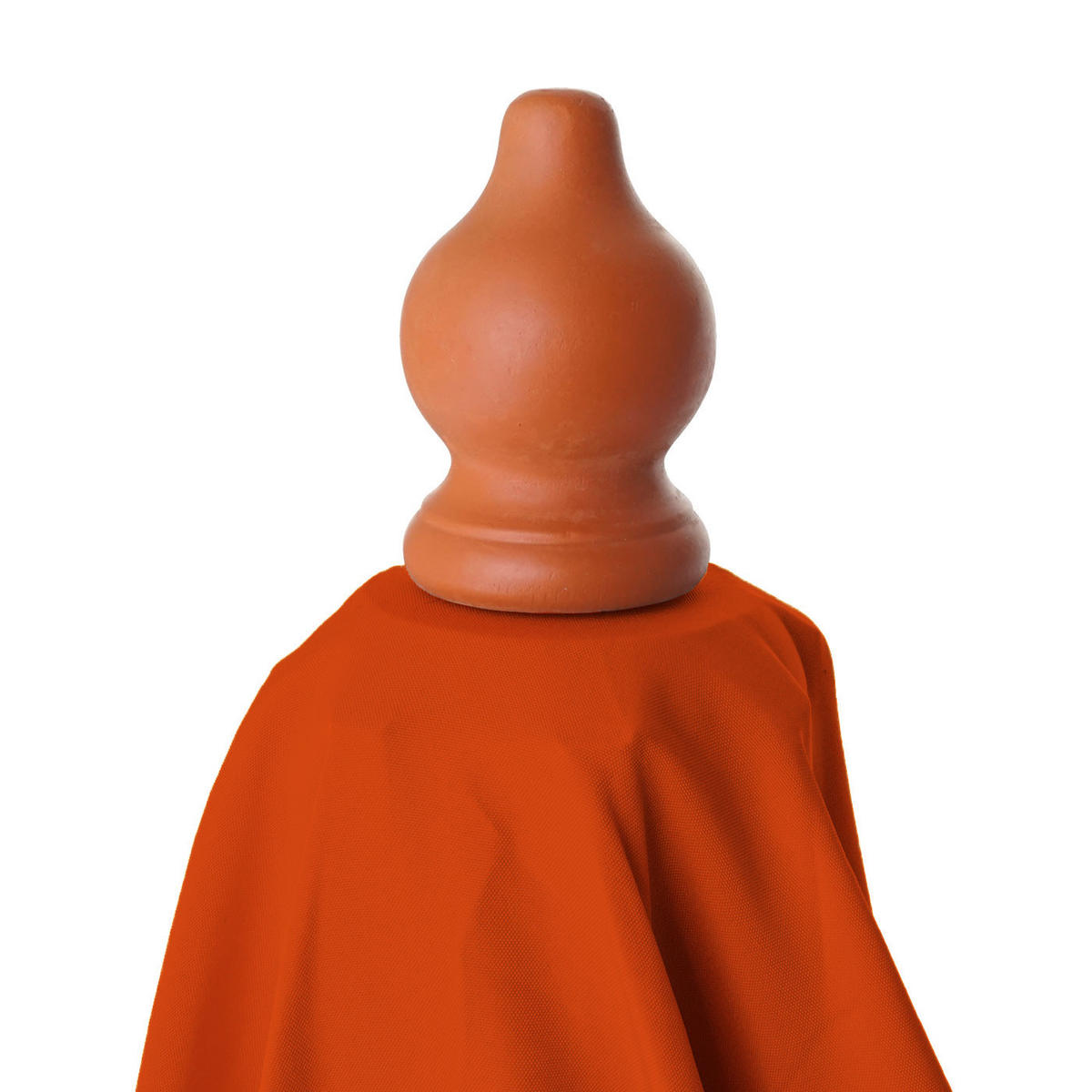 SONNENSCHIRM RUND Orange - Orange, Holz (350/350cm) - MCW