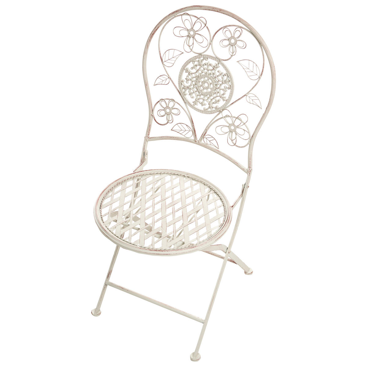 GARTENSTUHL 2er-Set Hellbeige Yaviza - Beige, Metall (40/95/45cm) - Beliani