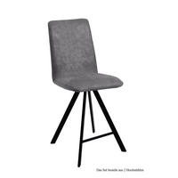 THEKENSTUHL (2er-Set) Deedee 47x109x60 Schwarz/Grau - Schwarz/Grau, Kunststoff (60/109/47cm) - 58aufmkessel