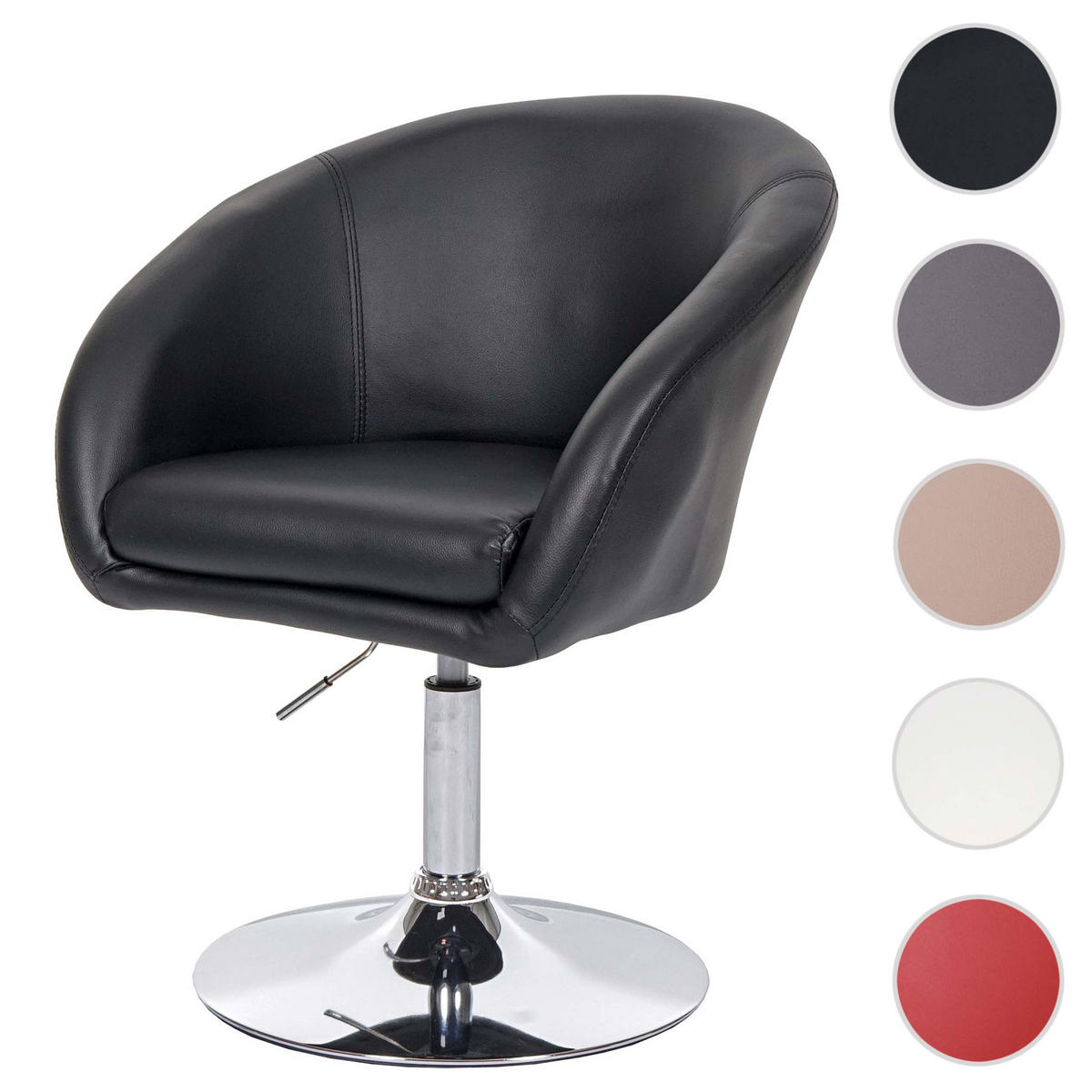 ESSZIMMERSTUHL Schwarz - Schwarz, Textil (59/90/60cm) - MCW