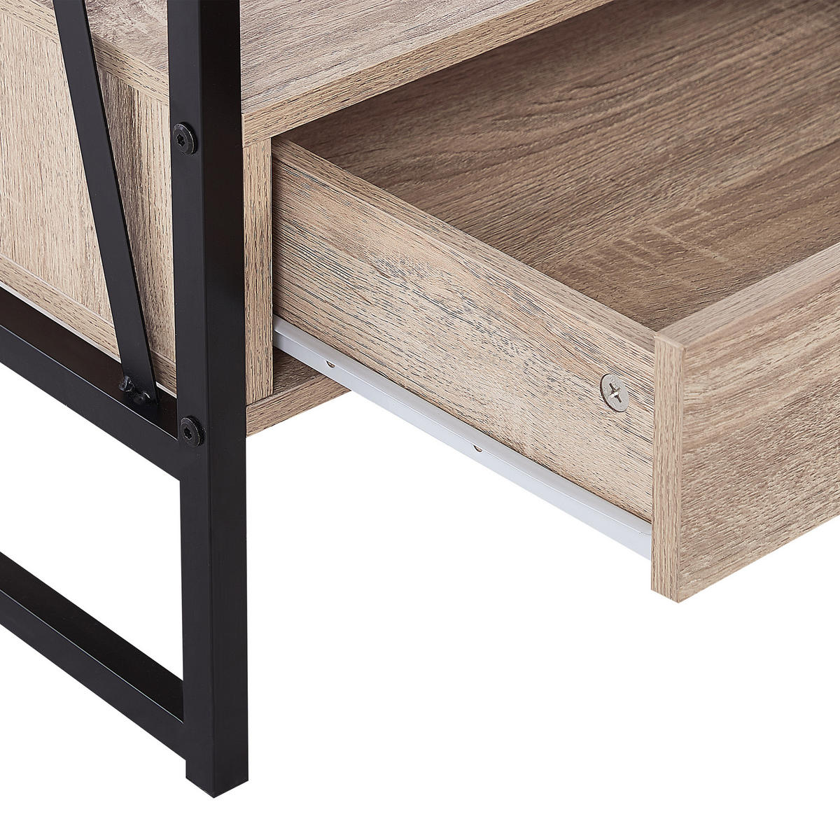 REGAL 3 Fächer Keene - Hellbraun, Holzwerkstoff (56/101/51cm) - Beliani