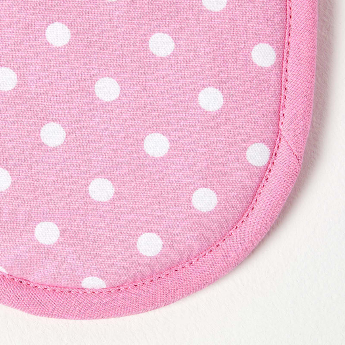 DOPPEL-OFENHANDSCHUH Cupcakes 18/84 cm, Baumwolle wattiert - Rosa, Textil (18/84cm) - Homescapes