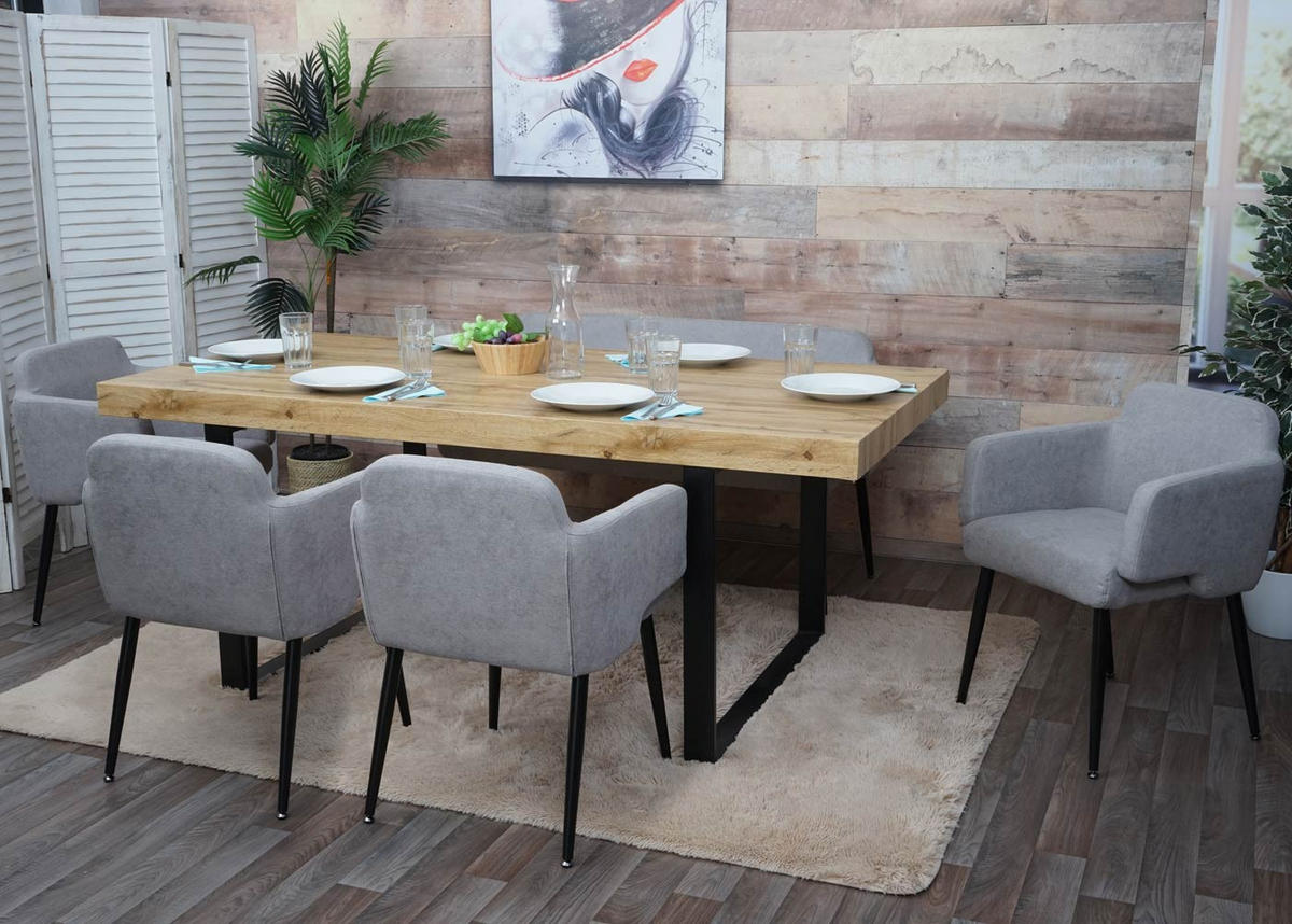 ESSZIMMERSTUHL Grau - Grau, Textil (57/77/56cm) - MCW