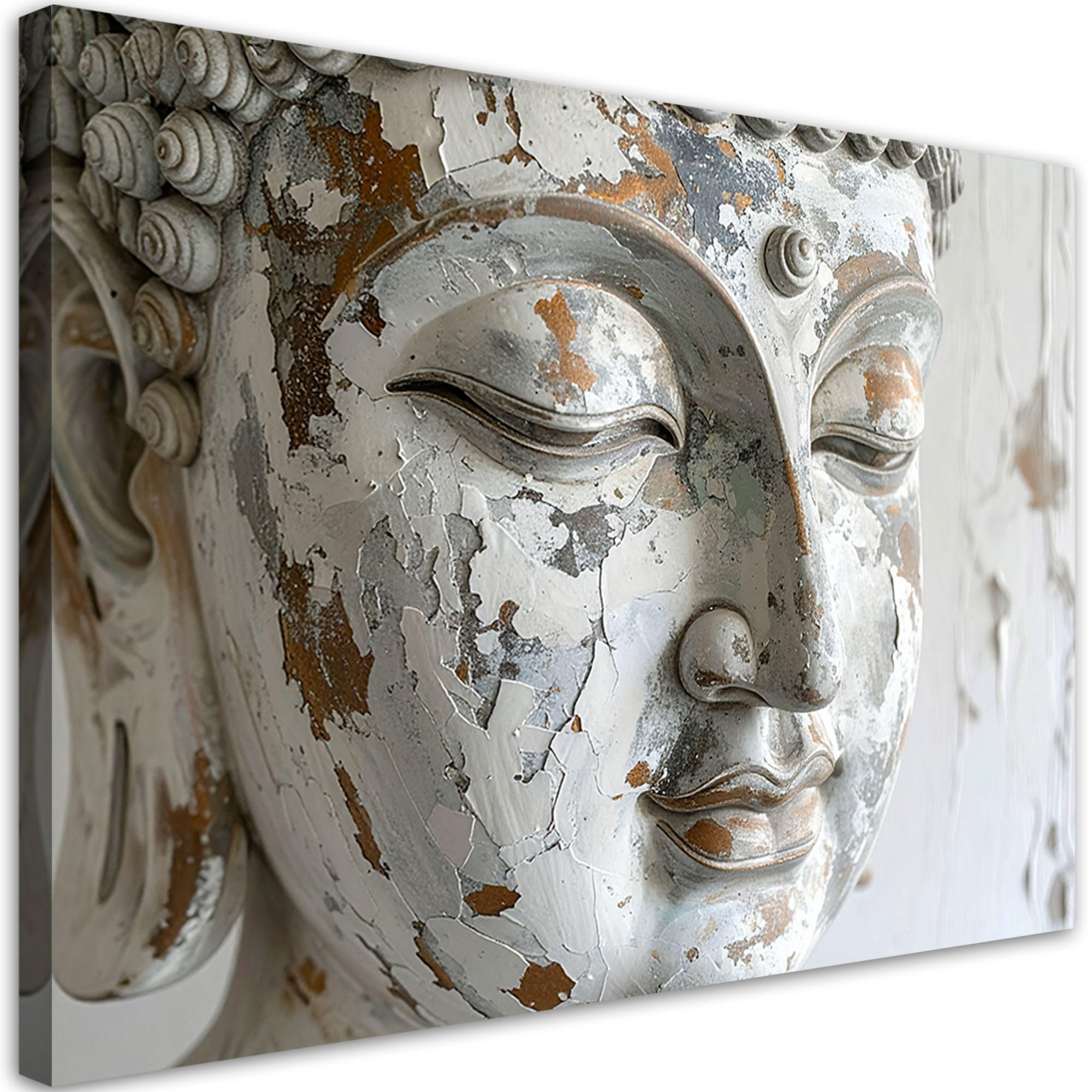 LEINWANDBILD Zen und Orientalisch 100x70cm - Weiß, Textil (100/70cm) - Feeby