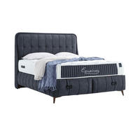 POLSTERBETTSET Empires 150x200 Anthrazit - Anthrazit, Metall (150/200cm) - Villa Möbel