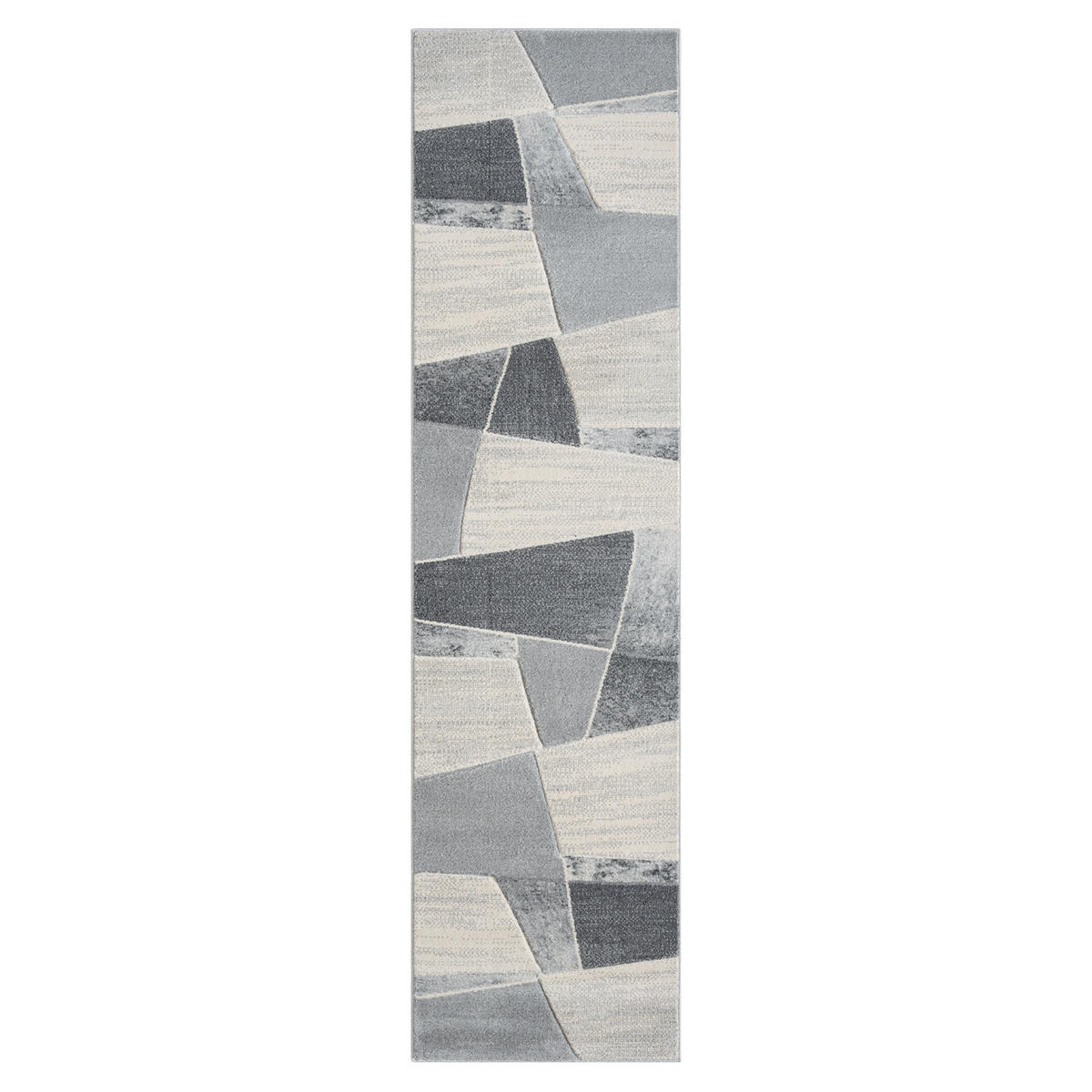 KURZFLOR-TEPPICH Bonito 9053 Grau 80x300 cm - Grau, Textil (80/300cm) - carpet city