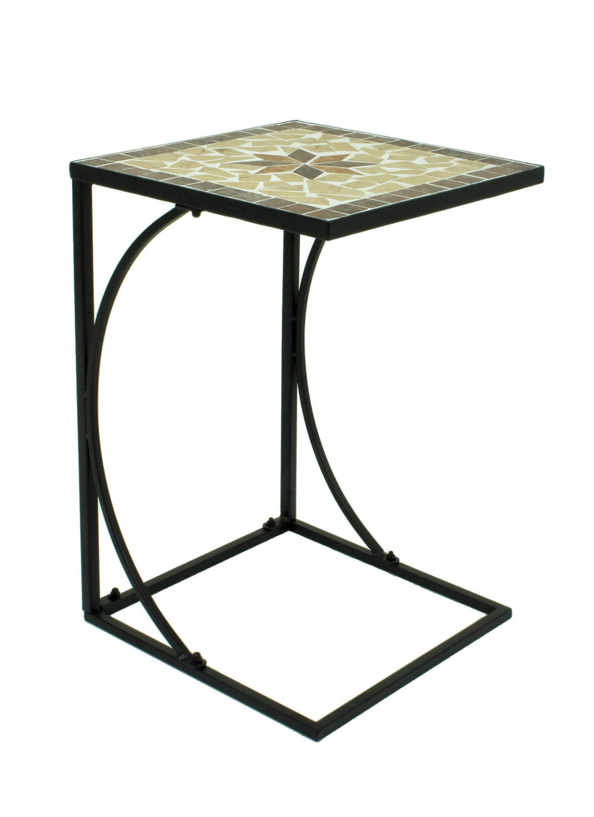 GARTENTISCH Simon Garten - Braun, Metall (35/35/53cm) - DELUKE