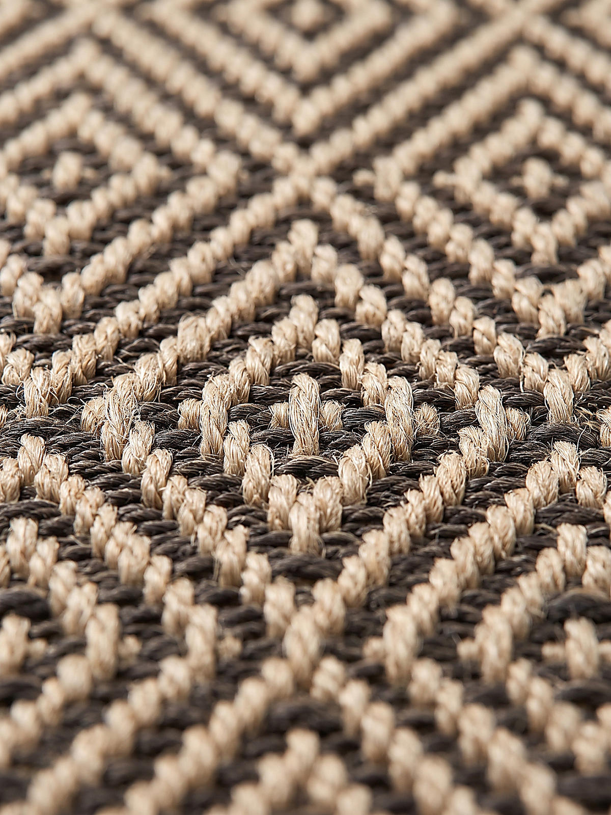 TEPPICHLÄUFER Karo CORDEV Polypropylen Natur 80 x 250 cm - Beige, Textil (80/250cm) - KADIMA DESIGN
