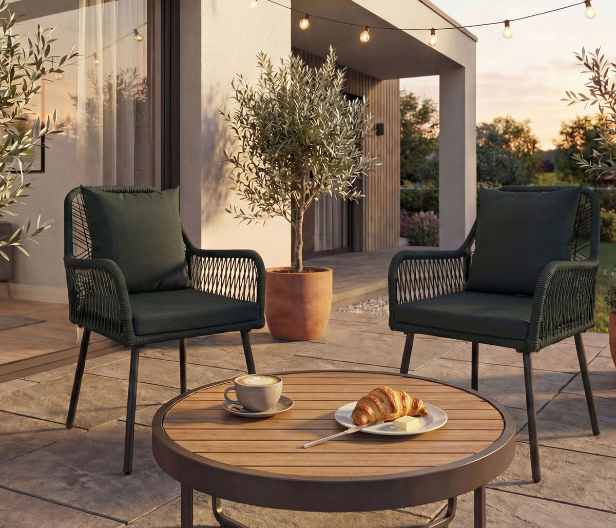 ZÁHRADNÁ STOLIČKA Zelená - zelená, textil (54/81/62cm) - MCW