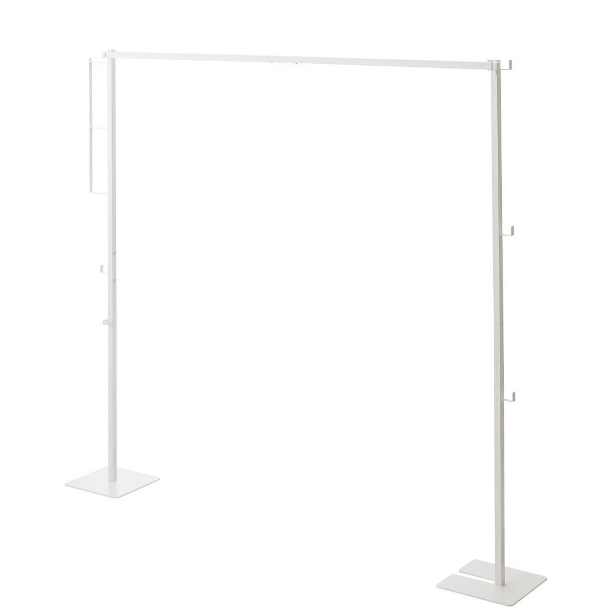 TROCKEN-KLEIDER-STÄNDER Tower weiß 175/160/25 cm - Weiß, Metall (175/160/25cm) - Yamazaki