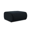 POUF Samt Stoff Blau - Blau/Schwarz, Kunststoff/Textil (94/40/89cm) - Makamii