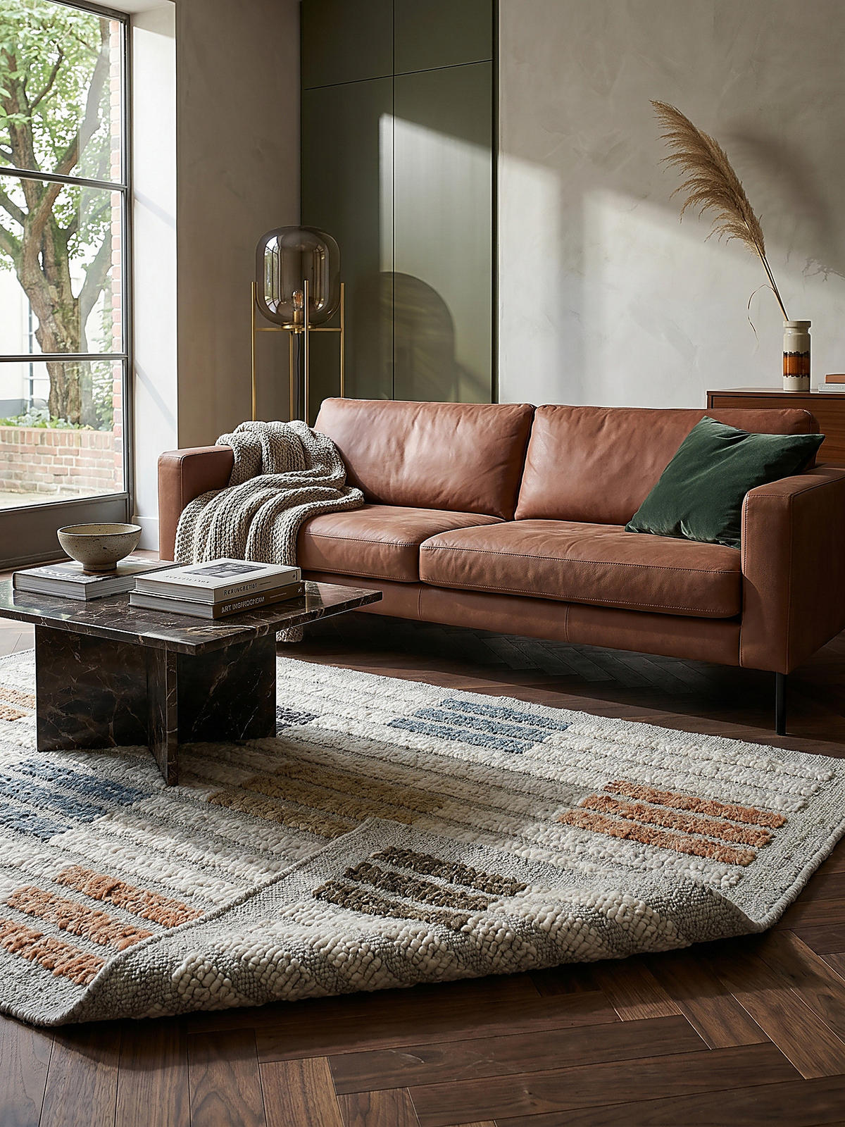 WOLLTEPPICH ALDER, geometrisch, Bunt, 140 x 200 cm - Multicolor, Textil (200/140cm) - KADIMA DESIGN