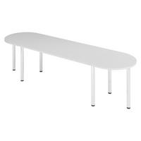 KONFERENZTISCH-SETS Serie-K 80/280/74 cm in Grau - Grau, Holzwerkstoff (80/280/74cm) - bümö