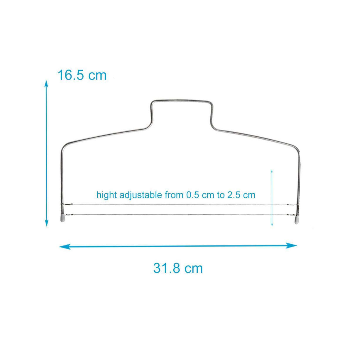 TORTENSCHNEIDER Kuchenschneider - Silberfarben, Metall (31.8cm) - Intirilife