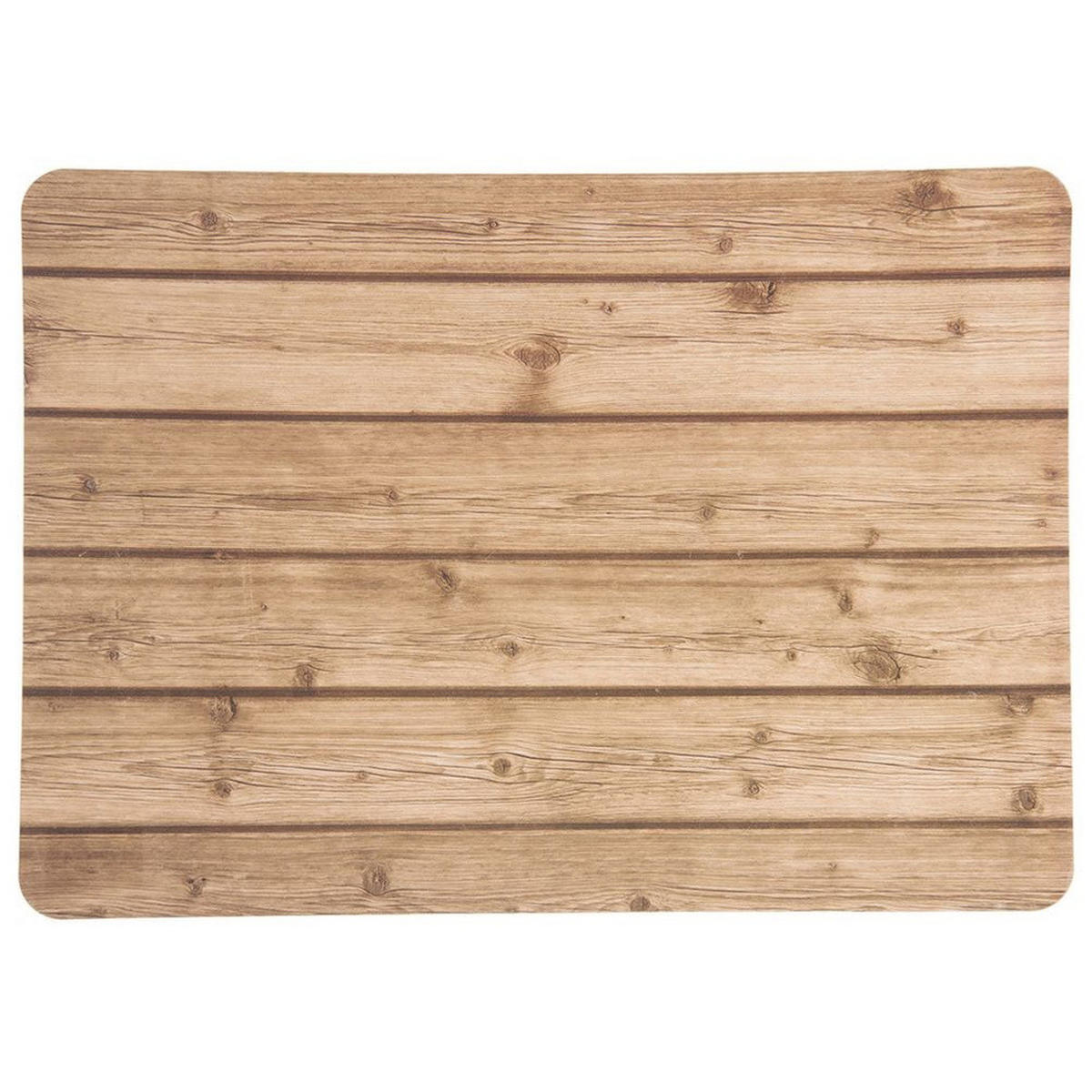 TISCHSET HOLZOPTIK, Kunststoff, braun, 43 x 30 cm - Braun, Kunststoff (1cm) - Orion 