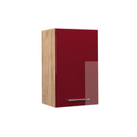 HÄNGESCHRANK Fame-Line Bordeaux Hochglanz 45 cm - Honigeiche/Bordeaux, Holzwerkstoff (45/72/34.1cm) - Vicco