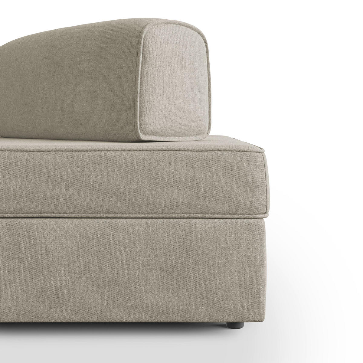 LINEARSOFA Liberty ausziehbar - Creme, Textil (200/42/105cm) - Divani.store