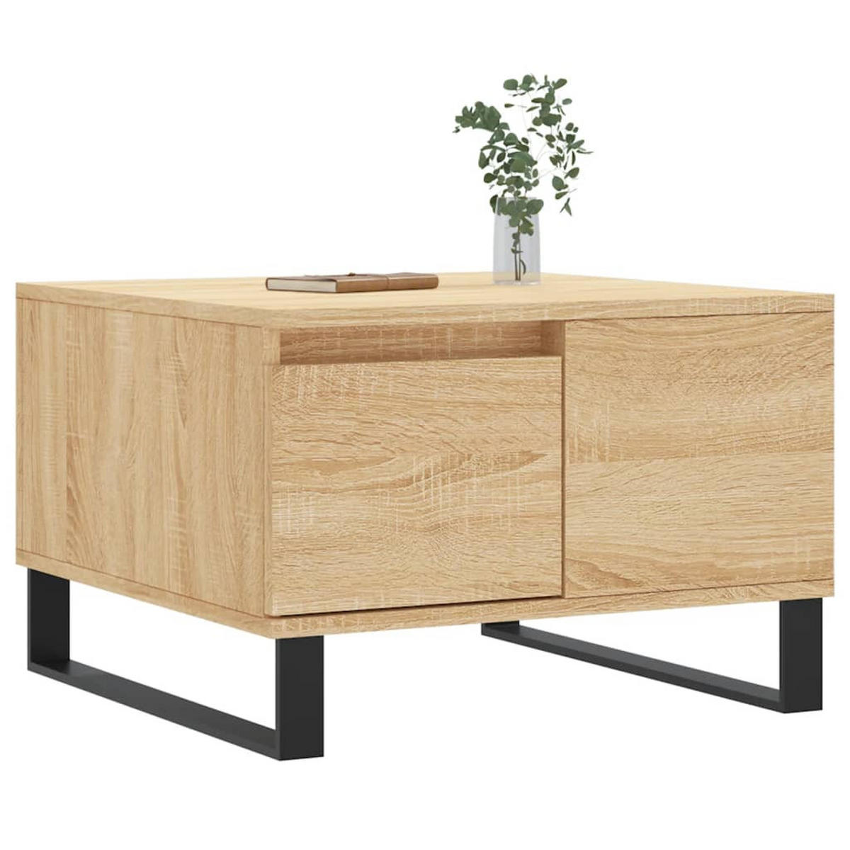 COUCHTISCH Sonoma-Eiche 55x55x36,5 cm Holzwerkstoff - Braun, Holzwerkstoff (55/55/36.5cm) - furnicato