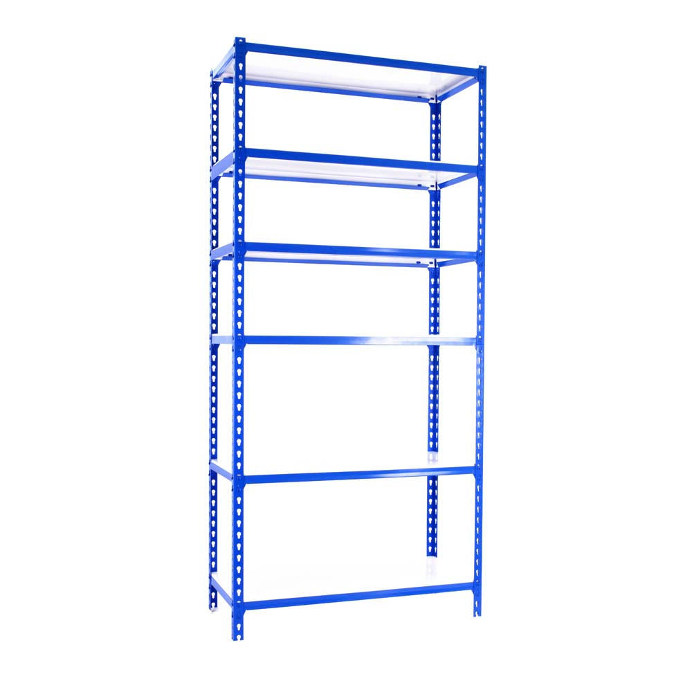 SCHWERLASTREGAL Giant Metal Shark HxBxT 250 x 120 x 40 cm Fachlast 200 kg Blau - Blau, Metall (120/250/40cm) - PROREGAL