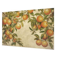 FOTOTAPETE 152x104 cm - Fruchtzweige - Grün, Textil (152/104cm) - Wallfluent