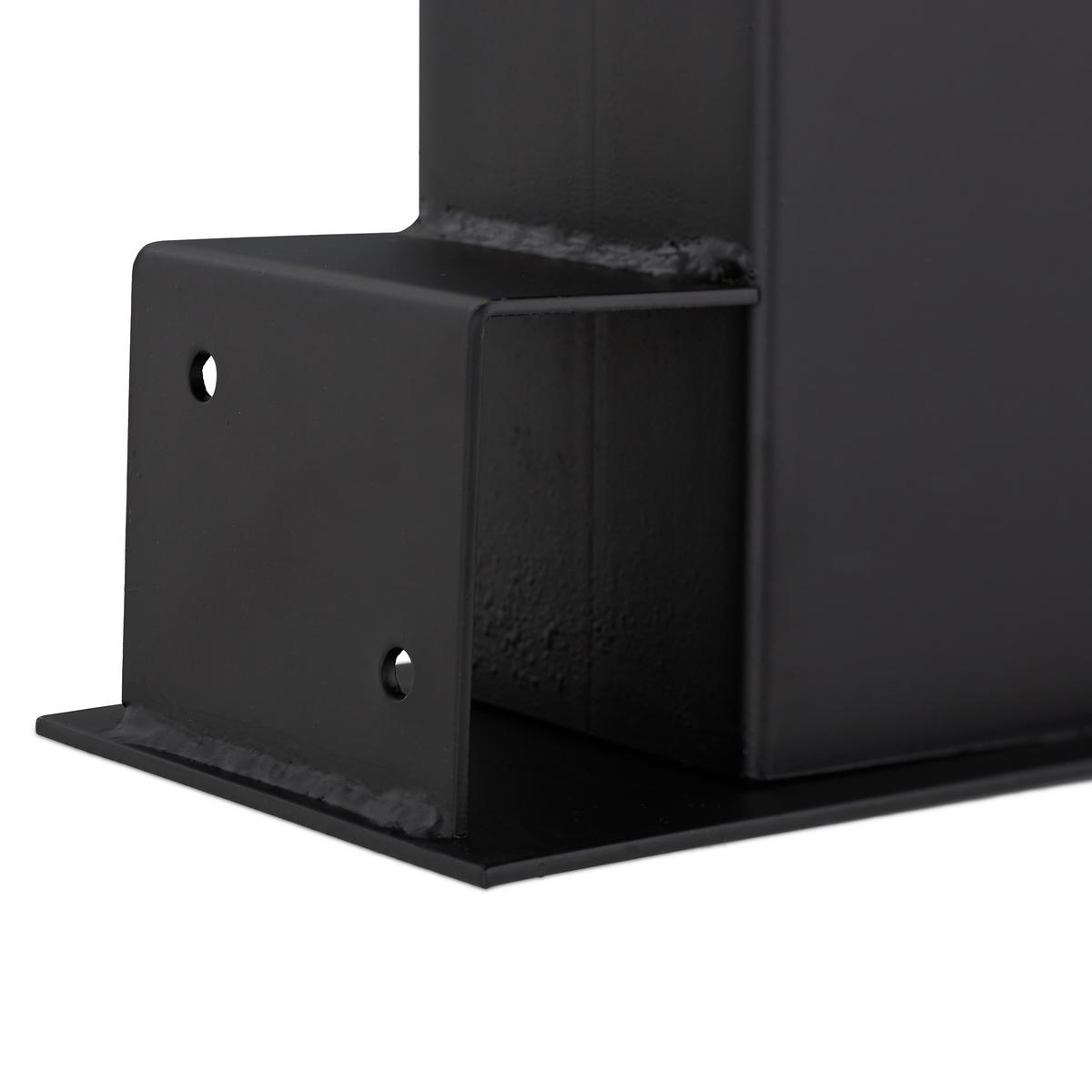 4XHOLZSTAPELHILFE - Schwarz, Metall (34/16/10cm) - Relaxdays