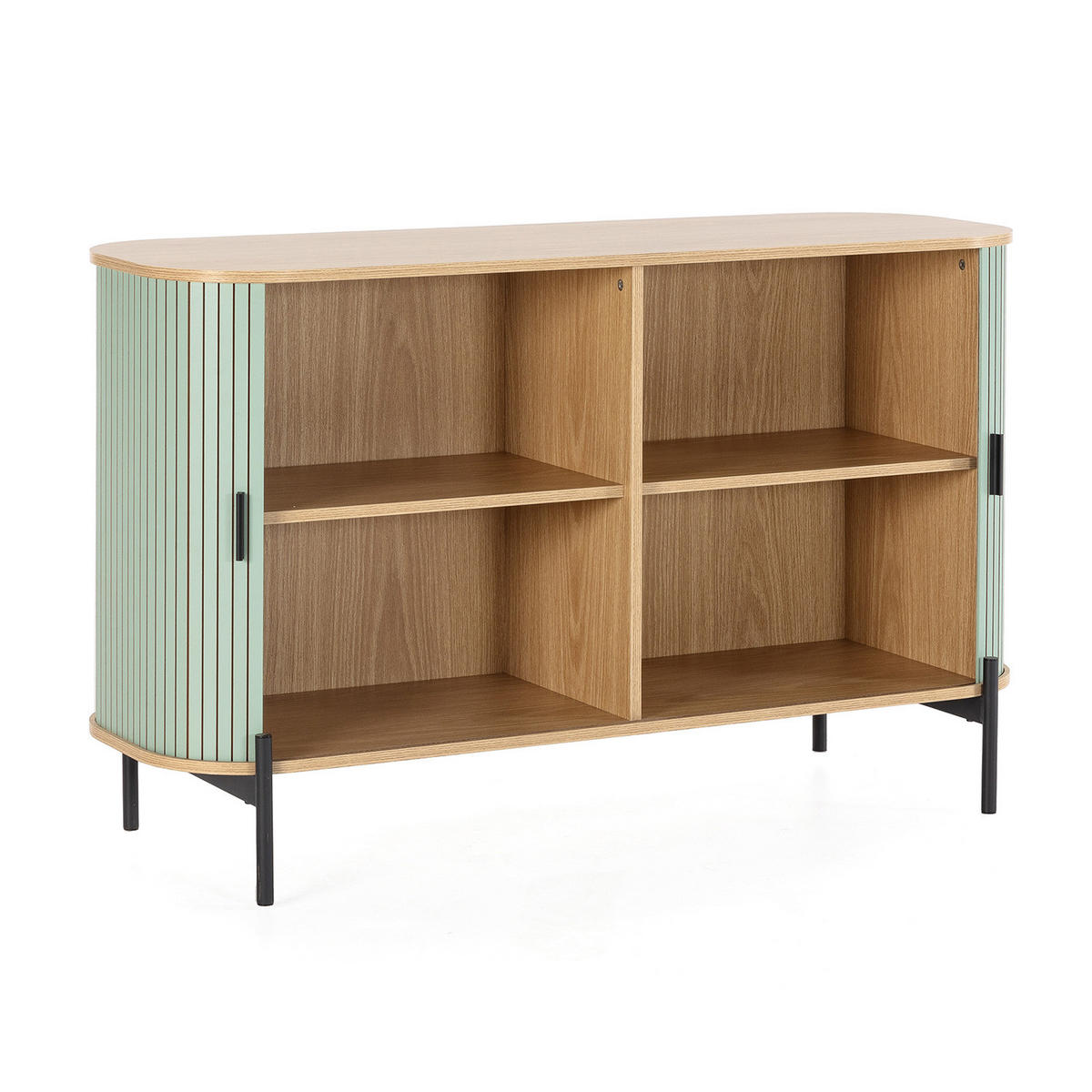 SIDEBOARD Mónaco 2 türen blaue Farbe - Blau, Holzwerkstoff (120/75/40cm)