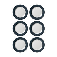 DESSERTTELLER Doppio Anthrazit ø 20 cm 6er Set - Anthrazit, Keramik (20cm) - Ritzenhoff Breker