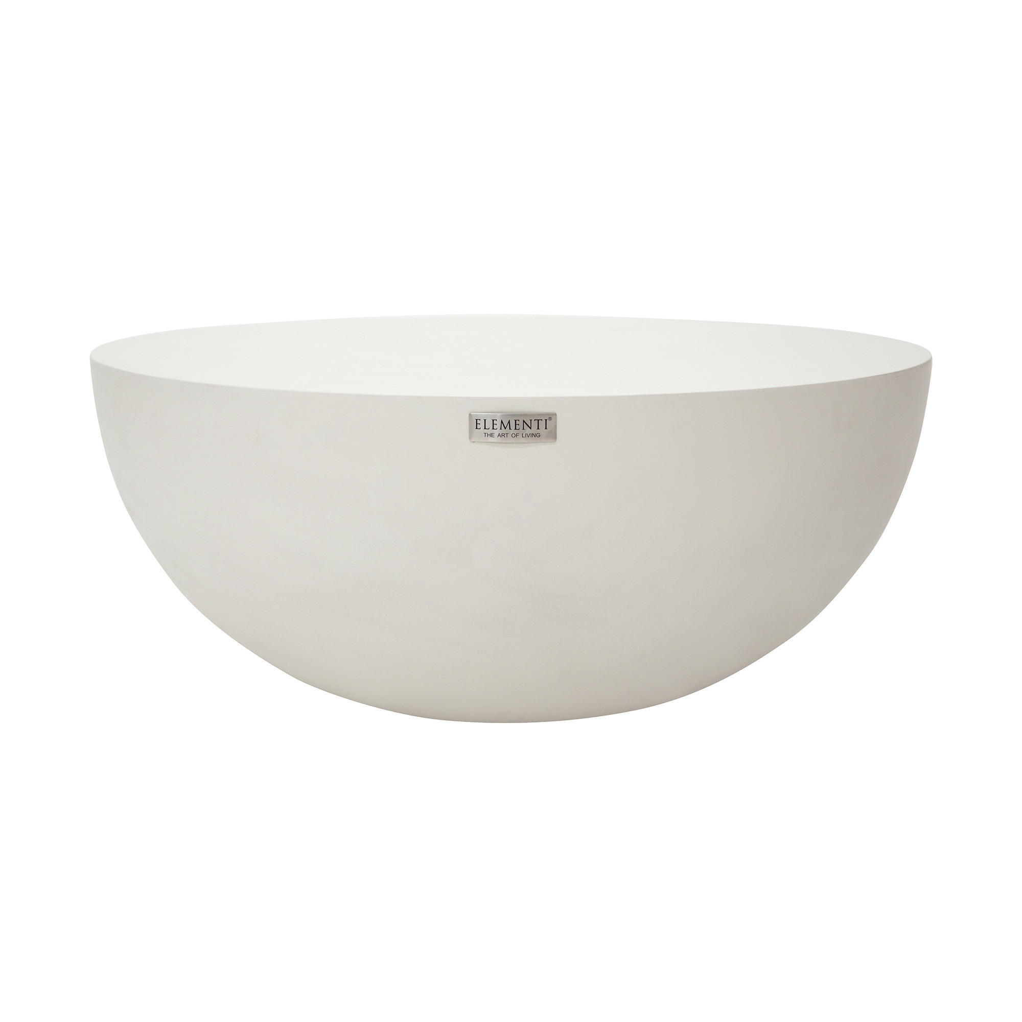 COUCHTISCH CHRONOS Mittel aus Beton 87 x 87 x 35.6 cm - Creme, Naturmaterialien (87/87/35.6cm) - Elementi
