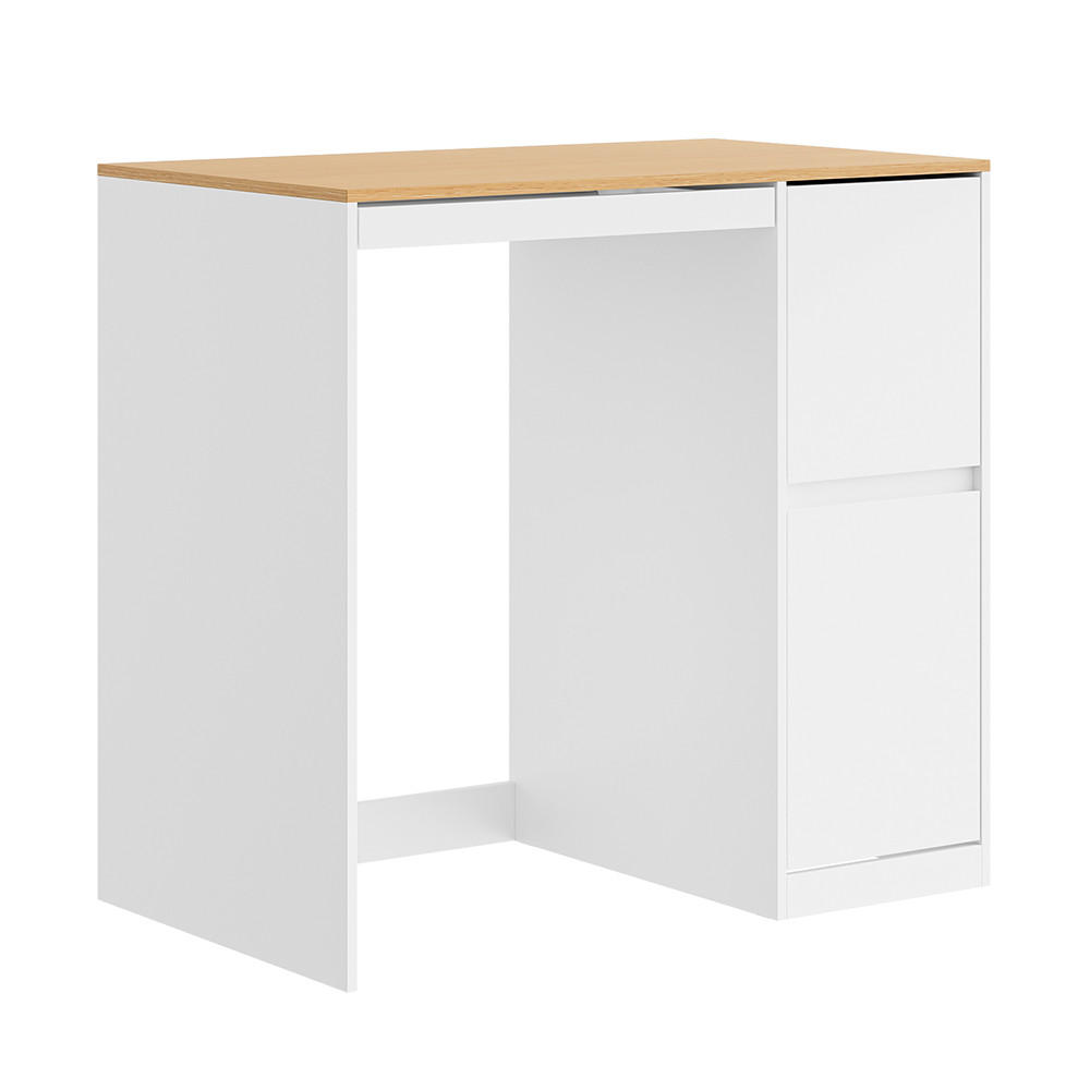 WASCHMASCHINENUNTERSCHRANK mit Wäscheständer BZR223 - Ahornfarben, Fell (100/95/60cm) - SoBuy