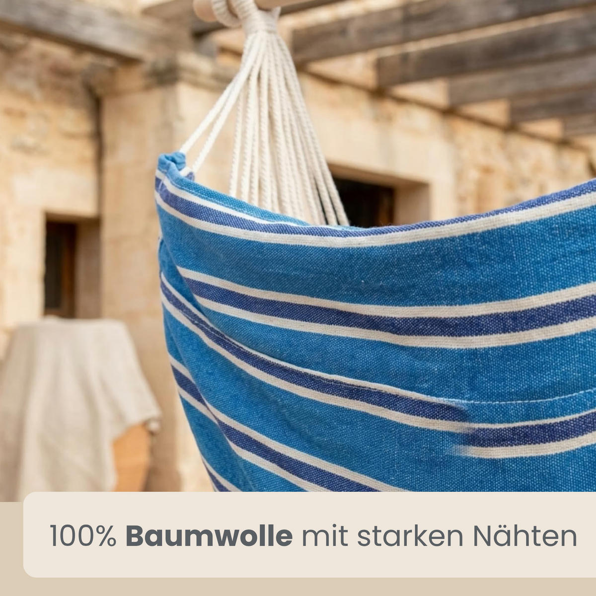XL HÄNGESTUHL mit Gestell 210/140 cm , Petrol/Schwarz - Blau, Textil (140/210/160cm) - Amanka