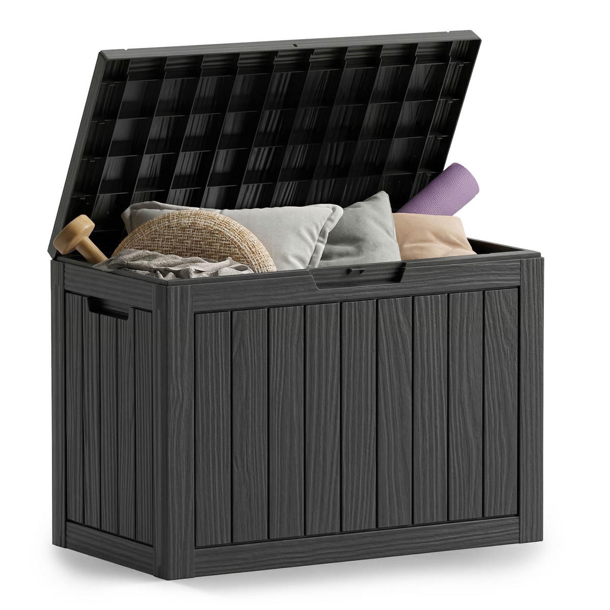 GARTENBOX 170L Schwarz - Schwarz, Kunststoff (77.5/55.5/43cm) - Akord