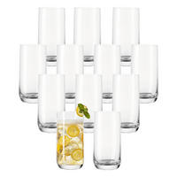 TRINKGLAS Daily transparent 330 ml 12er Set - Transparent, Glas (0.33L) - Leonardo Living