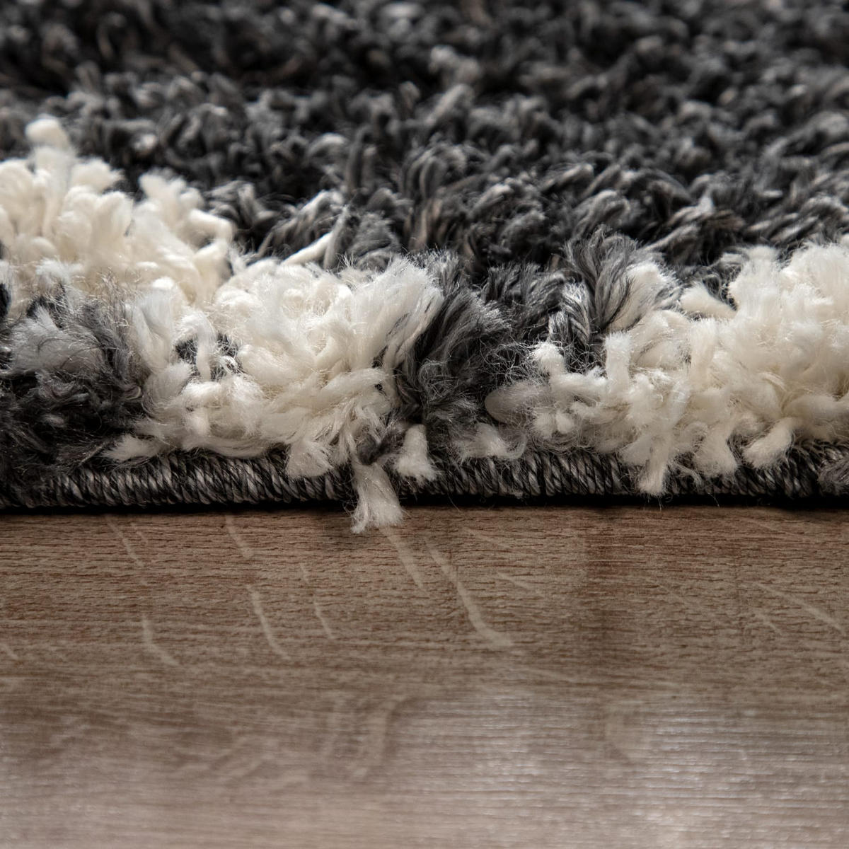 HOCHFLORTEPPICH 200/200 cm Kalmar 441 - Anthrazit, Kunststoff (200/200cm) - Paco Home