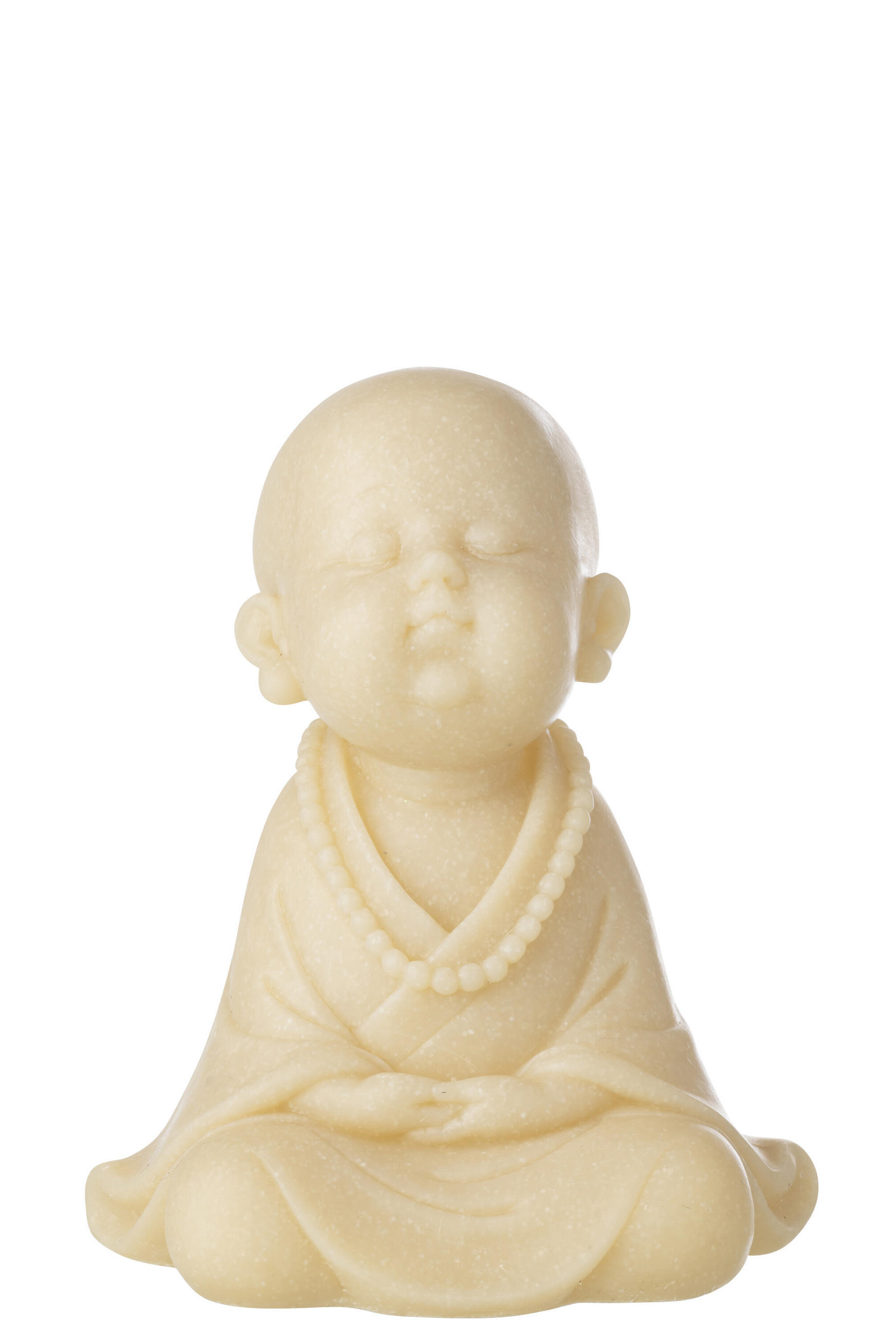 DEKOOBJEKT MÖNCH ZEN - Grün, Glas/Naturmaterialien (17/23.5/20.5cm) - J-Line