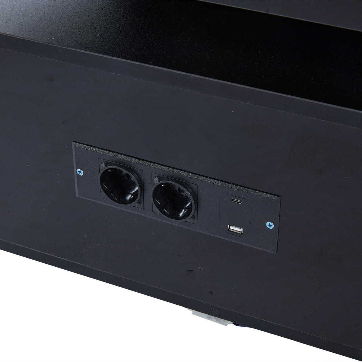 COUCHTISCH DE-055 App-gesteuert Schwarz - Schwarz, Holzwerkstoff (50/100/43cm) - ComfortXL