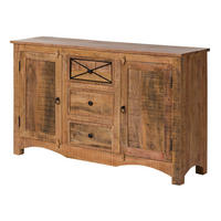 SIDEBOARD Akazie 150x38x85 natur versiegelt NATURE OF SPIRIT #205 - Braun, Holz (150/85/38cm) - Massivmoebel24