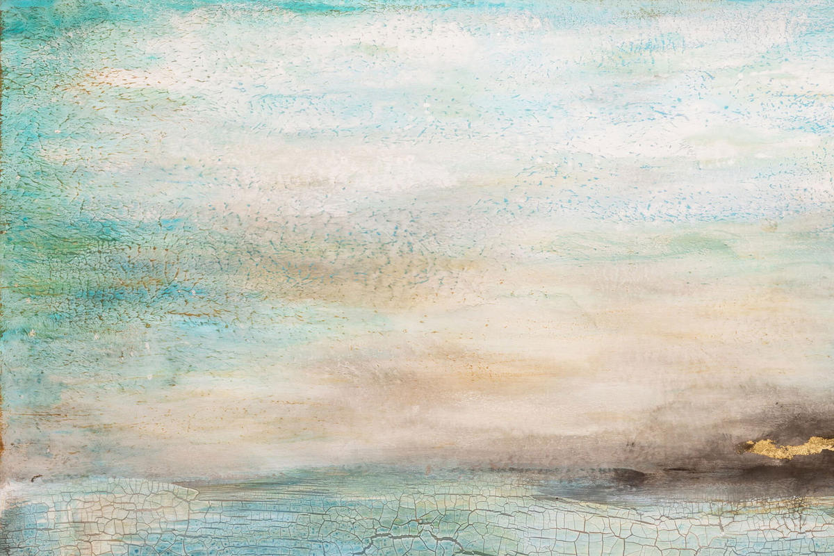 ÖLGEMÄLDE 120/80 cm - Blau, Holz/Textil (2.2/80cm) - KUNSTLOFT