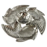 SCHALE Koifisch - Silberfarben, Metall (39cm) - FURNARO