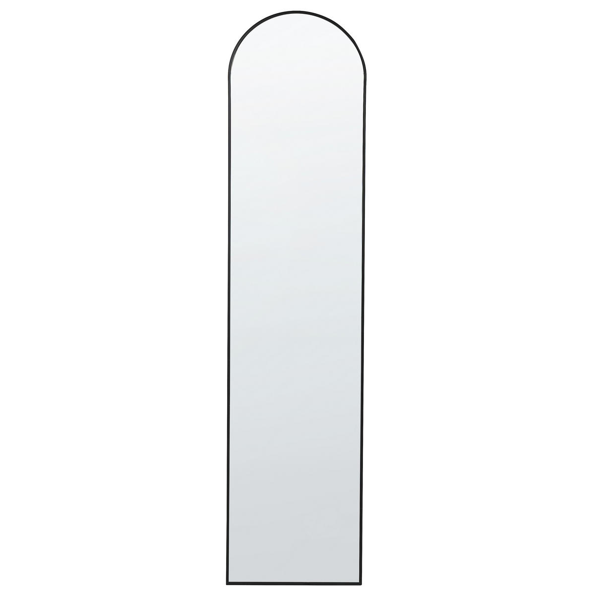 STEHSPIEGEL schwarz 36/150 cm Bagnolet - Schwarz, Metall (36/150/40cm) - Beliani
