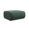 POUF Chenille Stoff Grün - Schwarz/Grün, Kunststoff/Textil (94/40/89cm) - Makamii