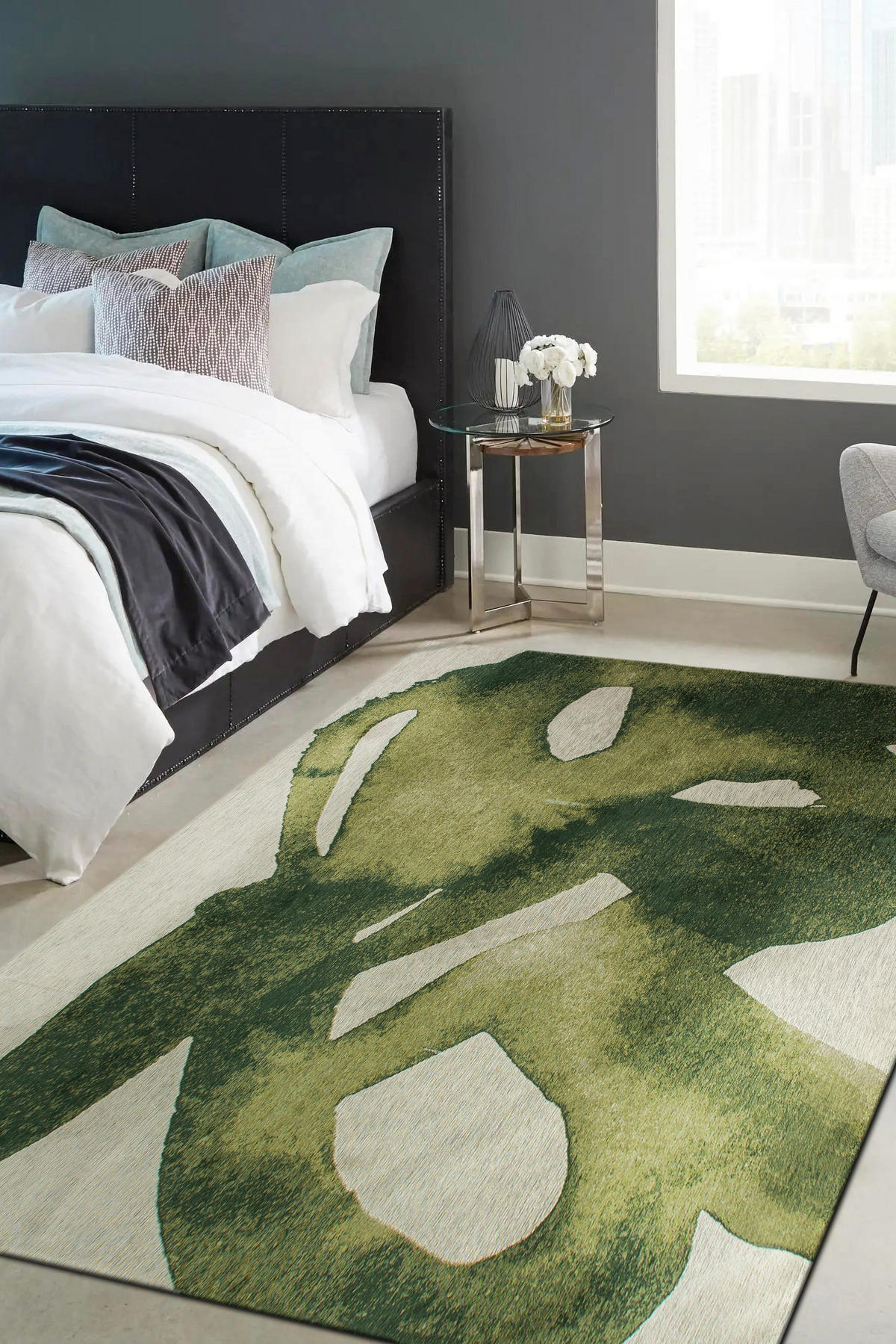 TEPPICH modern Flachgewebe YOYO Grün 240 x 340 cm - Grün, Textil (240/340cm) - Novatrend